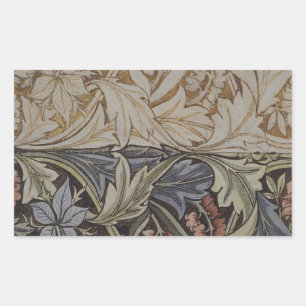 Sticker Rectangulaire Tapisserie de Jacinthe de William Morris Botanique