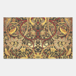 Sticker Rectangulaire Tapisserie Faux Bullerswood de William Morris