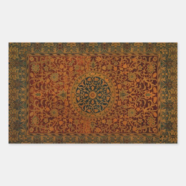 Sticker Rectangulaire Tapisserie William Morris Tapisserie tapis (Devant)