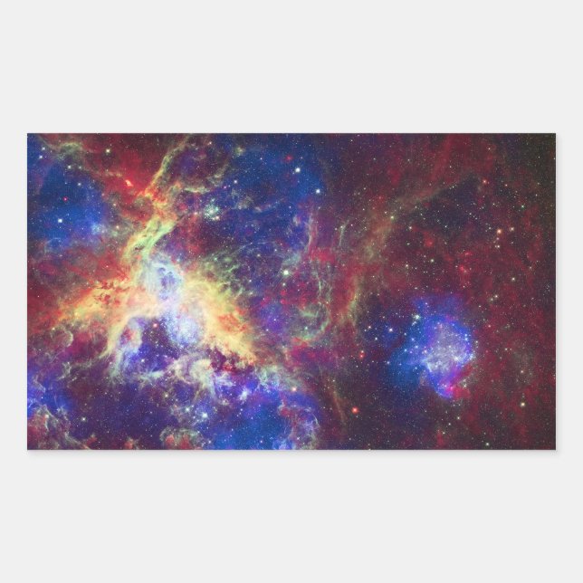 Sticker Rectangulaire Tarantula Nebula Star Formant Gaz Cloud Sculpture (Devant)