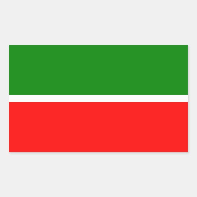 Sticker Rectangulaire Tatarstan (Devant)