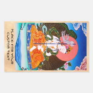 Sticker Rectangulaire tatouage cool tibétain thangka
