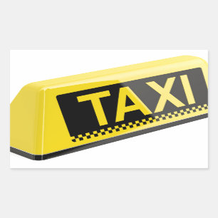 Sticker Rectangulaire Taxi