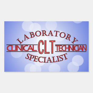 STICKER RECTANGULAIRE TECHNICIEN DE LABORATOIRE CLINIQUE DE CLT SPÉCIALI