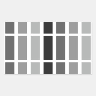 Sticker Rectangulaire Teintes gris argenté