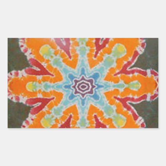 Sticker Rectangulaire Teinture de goujon étoilé PhatDyes (Devant)