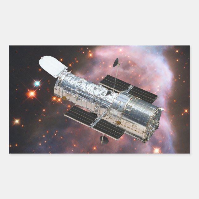 Sticker Rectangulaire Télescope spatial Hubble (Devant)