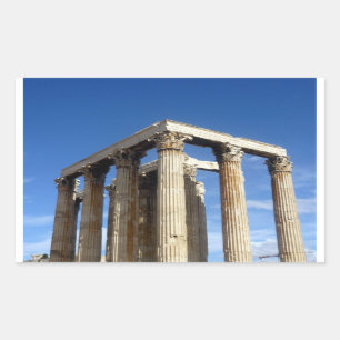 Sticker Rectangulaire temple zeus