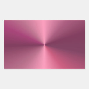 Sticker Rectangulaire Tendance Moderne Métalisé Élégant Rose Vierge