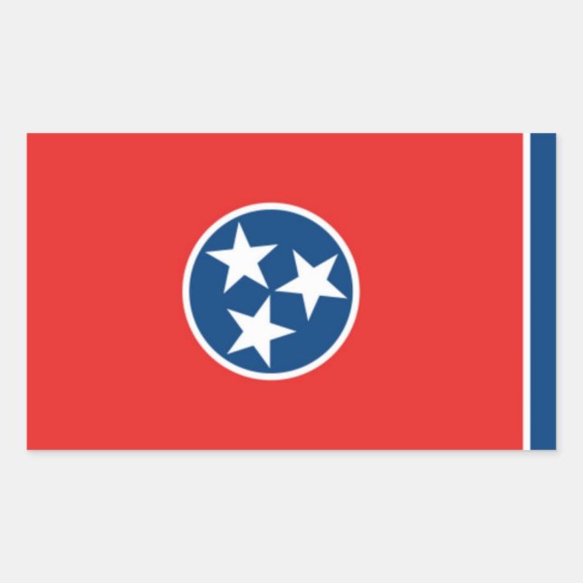 Sticker Rectangulaire Tennessee (Devant)