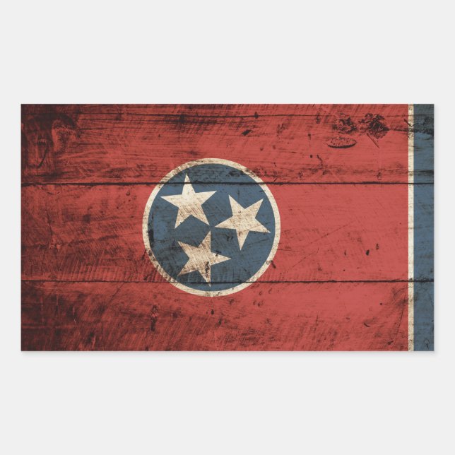 Sticker Rectangulaire Tennessee (Devant)