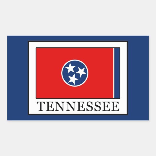 Sticker Rectangulaire Tennessee (Devant)