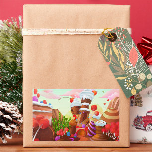 Sticker Rectangulaire Terre De Chocolat