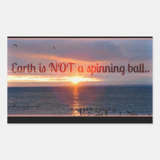 Sticker Rectangulaire terre plate