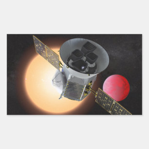 Sticker Rectangulaire TESS Planet Hunter Spacecraft