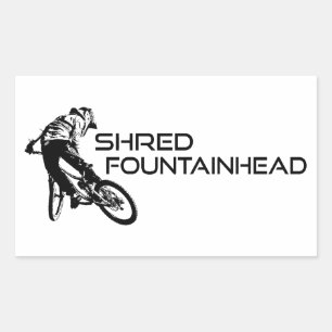 Sticker Rectangulaire Tête de fontaine Shred VTT Virginia
