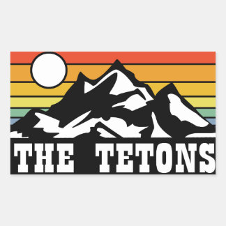 Sticker Rectangulaire Tetons