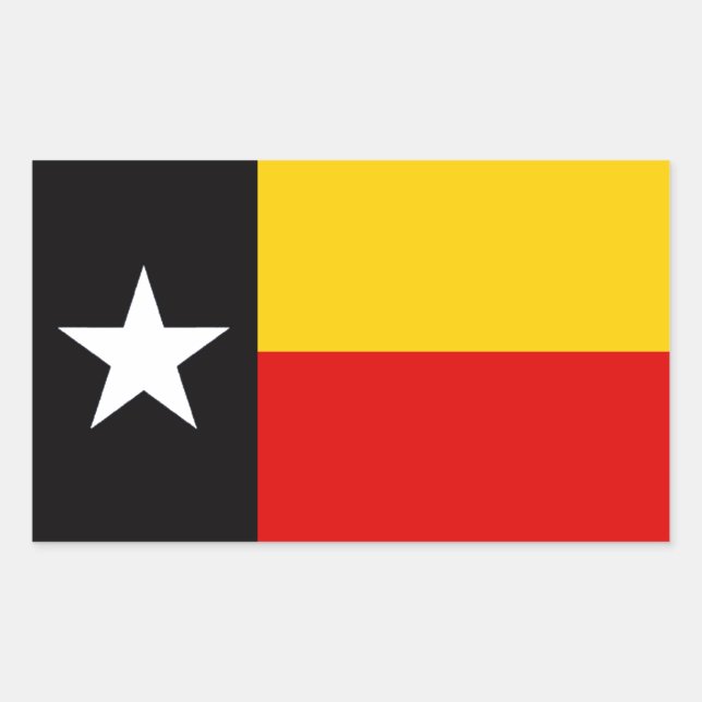 Sticker Rectangulaire Texan allemand - Texas (Devant)