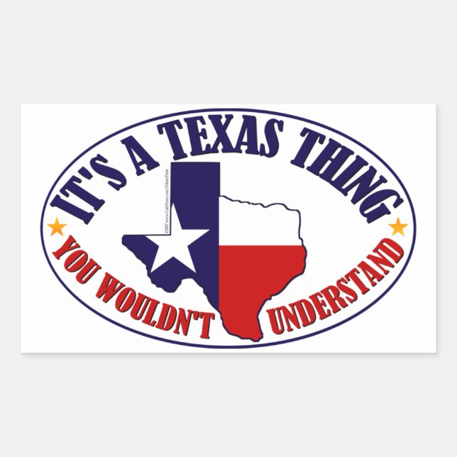 Sticker Rectangulaire Texas Thing (Devant)