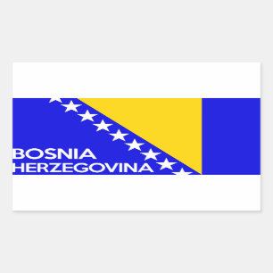Sticker Rectangulaire Texte de nom de drapeau de pays de la