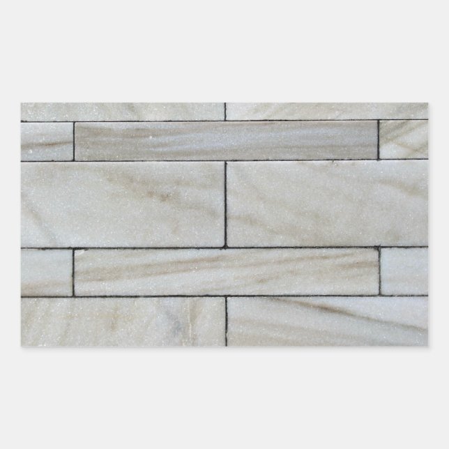 Sticker Rectangulaire Texture Du Carrelage Mur En Pierre Empilé (Devant)