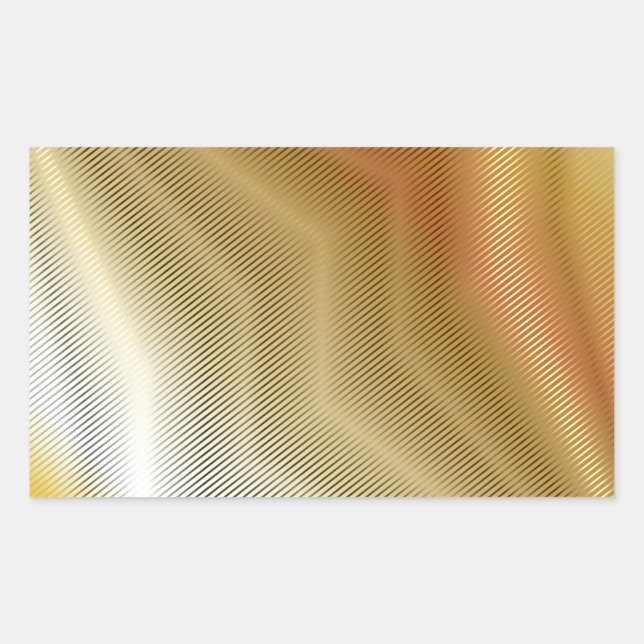 Sticker Rectangulaire Texture métal or (Devant)