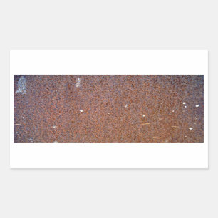 Sticker Rectangulaire Texture métallique Brown de rouille