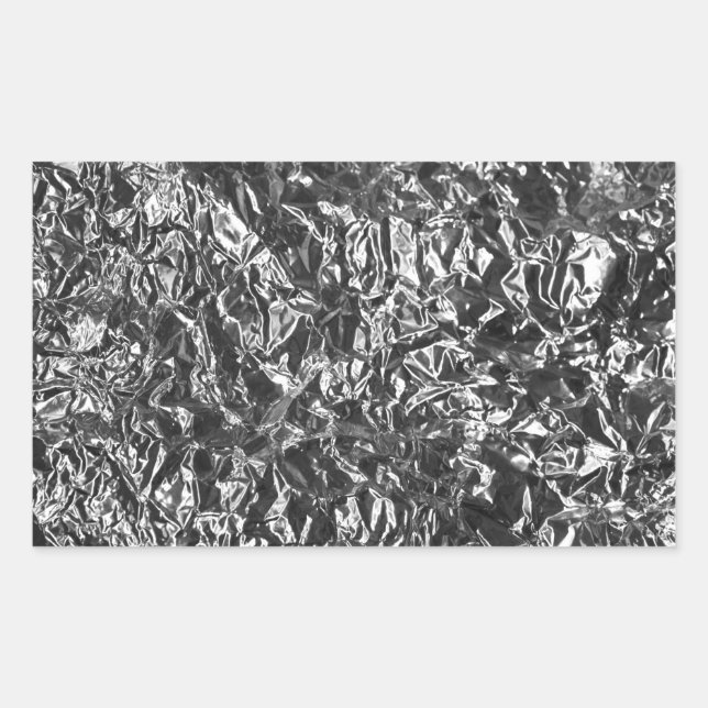 Sticker Rectangulaire Texture métallique de l'huile d'aluminium (Devant)