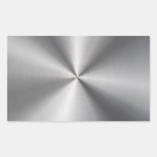 Sticker Rectangulaire Texture métallique radiale personnalisée