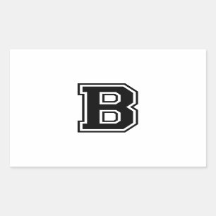 Sticker Rectangulaire The Letter B