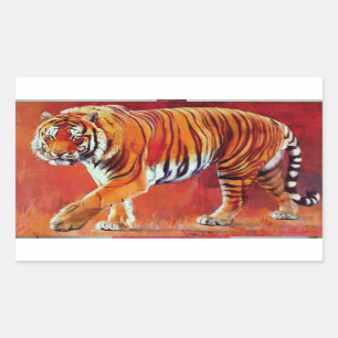 Sticker Rectangulaire Tigre de Bengale