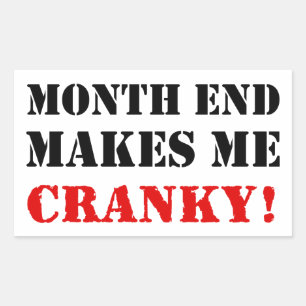 Sticker Rectangulaire Timbre d'approbation de fin de mois de comptabilit