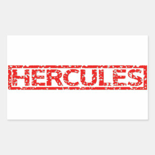 Sticker Rectangulaire Timbre Hercules
