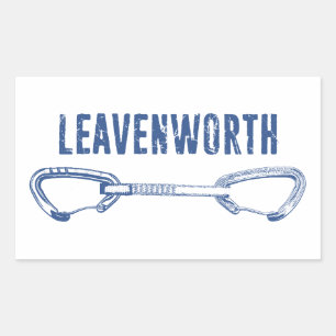 Sticker Rectangulaire Tirant d'escalade de Leavenworth