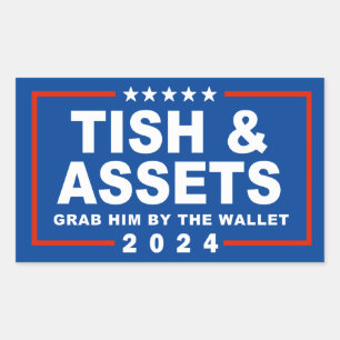 Sticker Rectangulaire Tish et actifs - Attrapez-le par le portefeuille