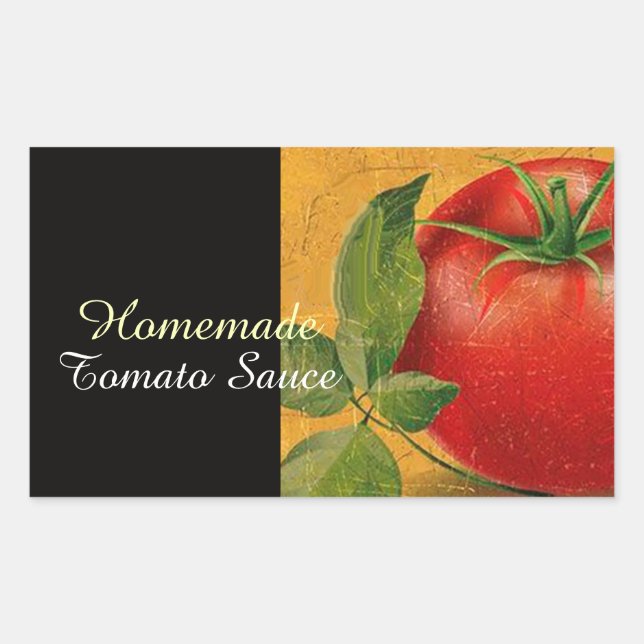 STICKER RECTANGULAIRE TOMATOES CHATOUILLERS CANNINGS SAUCE TOMATO (Devant)
