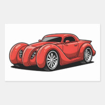 Toon Hotrod Spirale Rouge Lava