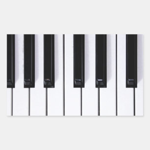 Sticker Rectangulaire Touches de piano