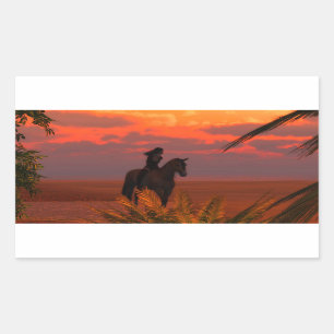 Sticker Rectangulaire Tour de matin