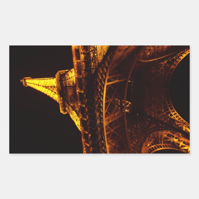 Sticker Rectangulaire tour eiffel (Devant)