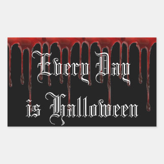 Sticker Rectangulaire Tous les jours c'est Halloween