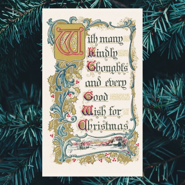 Sticker Rectangulaire Tous mes vœux pour Noël (Créateur téléchargé)