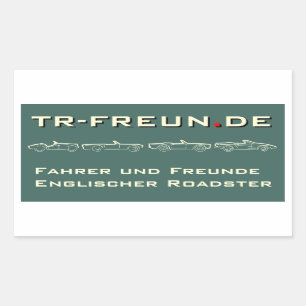 Sticker Rectangulaire TR-Freunde d'autocollants rectangulaires