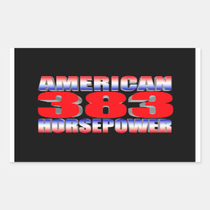 Sticker Rectangulaire traceur chevy 383