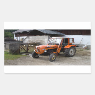 Sticker Rectangulaire Tracteur Orange Steyr KL II