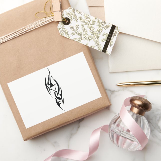 Sticker Rectangulaire Traditional Tattoo Art Inspired Design (Cadeaux)