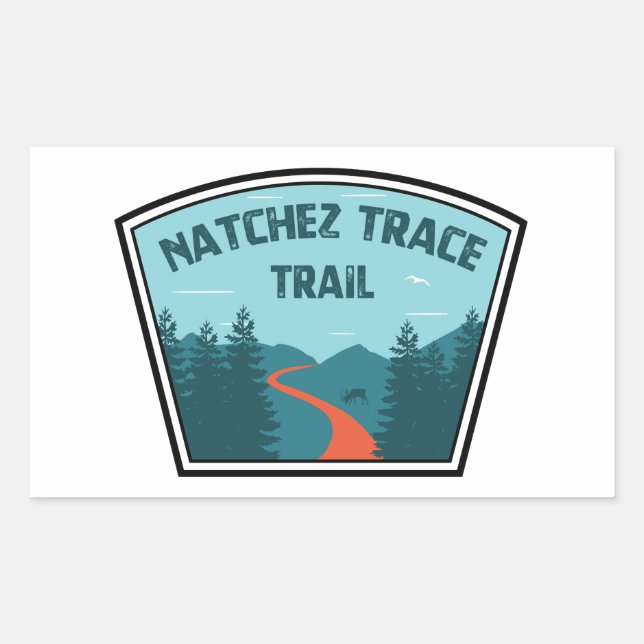 Sticker Rectangulaire Trail Natchez (Devant)