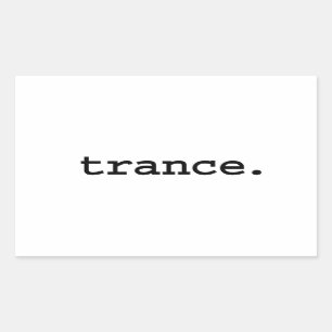 Sticker Rectangulaire transe.