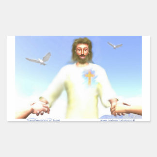 Sticker Rectangulaire Transformation de Jésus