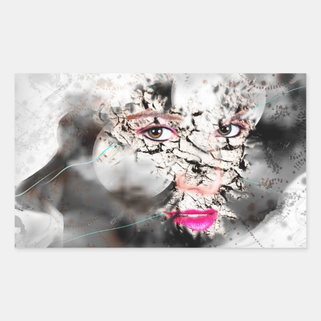 STICKER RECTANGULAIRE TRAVERSER L'ART CRÉATIF (Devant)